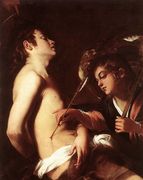 St Sebastian Healed by an Angel c. 1603 Reproduction