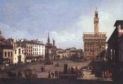 The Piazza della Signoria in Florence c. 1742, Oil on canvas, 61 x 90 cm, Museum of Fine Arts, Budapest Reproduction