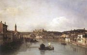 View of Verona and the River Adige from the Ponte Nuovo 1747-48 Reproduction