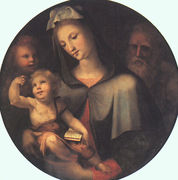 The Holy Family with Young Saint John 1530 Reproduction