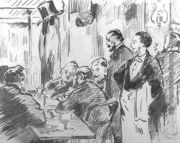 A Cafe Interior 1869 Reproduction