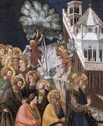 Entry of Christ into Jerusalem (detail-1) c. 1320 Reproduction