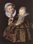 Catharina Hooft with her Nurse 1619-20 Reproduction