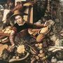 Market Woman With Vegetable Stall 1567 Reproduction