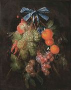 Festoon with Fruit and Flowers 1650s Reproduction