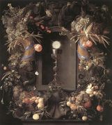 Eucharist in Fruit Wreath 1648 Reproduction