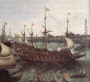 The Arrival At Vlissingen Of The Elector Palatinate Frederick V (detail) 1632 Reproduction