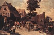 Peasants Dancing outside an Inn 1645-50 Reproduction