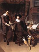 Constantijn Huygens and his Clerk 1627 Reproduction