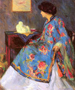 Lady in a Chinese Silk Jacket 1909 Reproduction