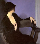 Study of a Woman in Black 1932 Reproduction