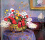 Still Life (Round Bowl with Flowers) Reproduction