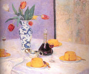 Tulips and Yellow Tea Service Reproduction