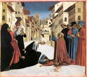 St Zenobius Performs a Miracle (predella 4) c. 1445 Reproduction