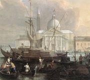 The Sea Custom House With San Giorgio Maggiore (detail) Reproduction