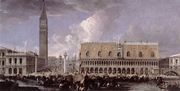 View of the Wharf from the Bacino di San Marco 1720s Reproduction