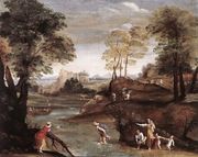 Landscape with Ford c. 1603 Reproduction