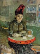 Agostina Segatori Sitting In The Cafe Du Tambourin Reproduction