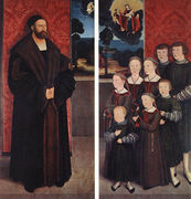 Portrait of Conrad Rehlinger and his Children 1517 Reproduction