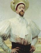 Self-Portrait in White Attire Reproduction