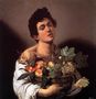 Boy with a Basket of Fruit (Giovane con un cesto di frutta) Reproduction