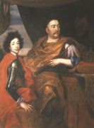 Portrait of John III Sobieski and his Son Jacob Reproduction