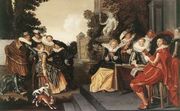 Music-Making Company on a Terrace c. 1620 Reproduction