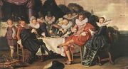 Amusing Party In The Open Air 1621 Reproduction