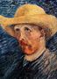 Self Portrait With Straw Hat II Reproduction