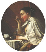 Woman at Her Toilette Reproduction