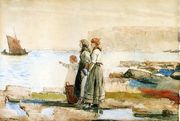 Women watching the sea Reproduction