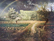 Paysage de printemps avec arc-en-ciel (Le Printemps) Reproduction