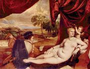 Venus and the lute player Reproduction