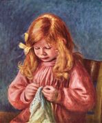 Jean Renoir sewing Reproduction