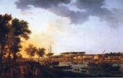 Second sight of the port of Bayonne, taking the driveway of Boufflers Reproduction