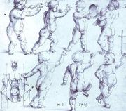 Putti Dancing and Making Music Reproduction