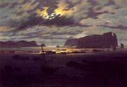 Northern Sea in the Moonlight Reproduction