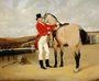 James Taylor Wray of the Bedale Hunt with his Dun Hunter Reproduction