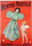 Poster advertising Menthe-Pastille Reproduction