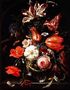 A Still Life of Flowers in a Glass Bowl Reproduction