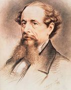 Portrait of Charles Dickens 1869 Reproduction