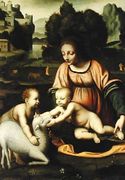 Madonna and Child with St John and the Lamb 1520 Reproduction