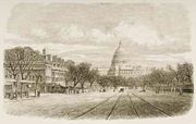 The Capitol building Washington DC 1880 Reproduction