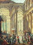 Capriccio of a Roman temple with Alexander the Great entering in triumph, 1755-60 Reproduction