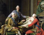 King Gustav III of Sweden 1746-92 and his Brothers, 1771 Reproduction