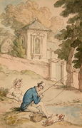 Man Fishing, c.1780 Reproduction