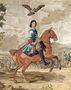 Peter I 1672-1725 the Great Triumphing Over the Defeated Swedish Army at Poltava in 1709 Reproduction