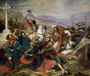 The Battle of Poitiers, 25th October 732, won by Charles Martel 688-741 1837 Reproduction