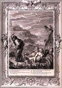 Deucalion and Pyrrha Repeople the World by Throwing Stones Behind Them, 1731 Reproduction