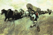 The Connecticut Settlers Entering the Western Reserve Reproduction